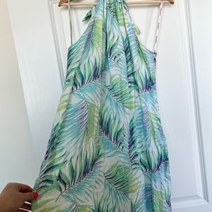 Tommy Bahama XL linen swift dress with back tie and keyhole